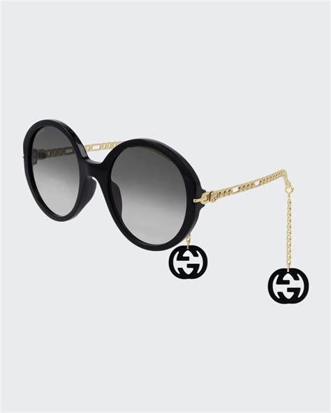 gucci round black acetate optical glasses|Gucci sunglasses price.